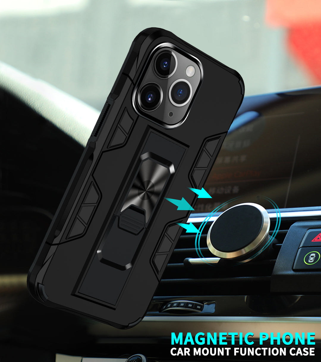Military Grade Armor Protection Case with Stand and Magnetic Feature for Apple iPhone 13 Pro Max (6.7)