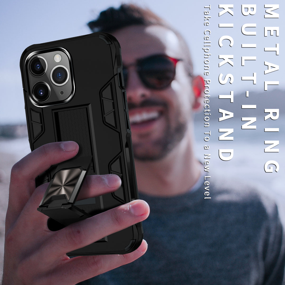Military Grade Armor Protection Case with Stand and Magnetic Feature for Apple iPhone 13 Pro Max (6.7)