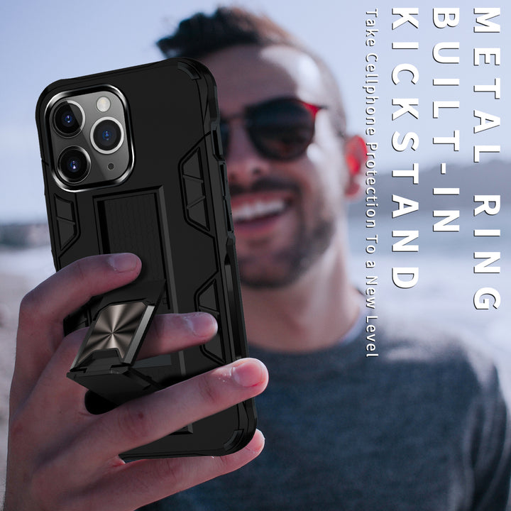 Military Grade Armor Protection Case with Stand and Magnetic Feature for Apple iPhone 13 Pro Max (6.7)