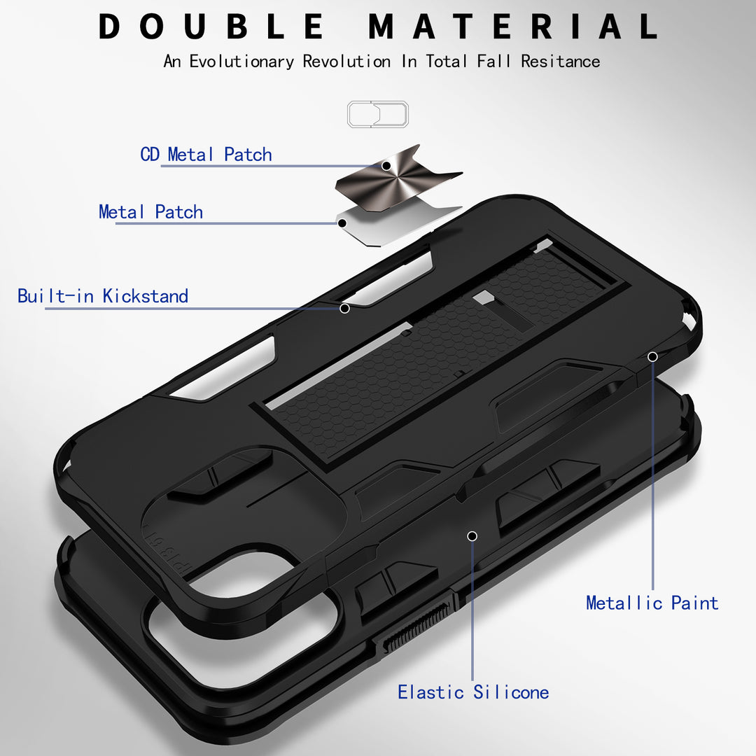 Military Grade Armor Protection Case with Stand and Magnetic Feature for Apple iPhone 13 Pro Max (6.7)