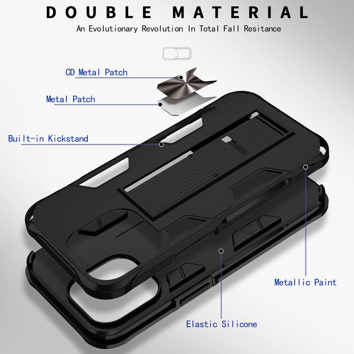 Military Grade Armor Protection Case with Stand and Magnetic Feature for Apple iPhone 13 Pro Max (6.7)