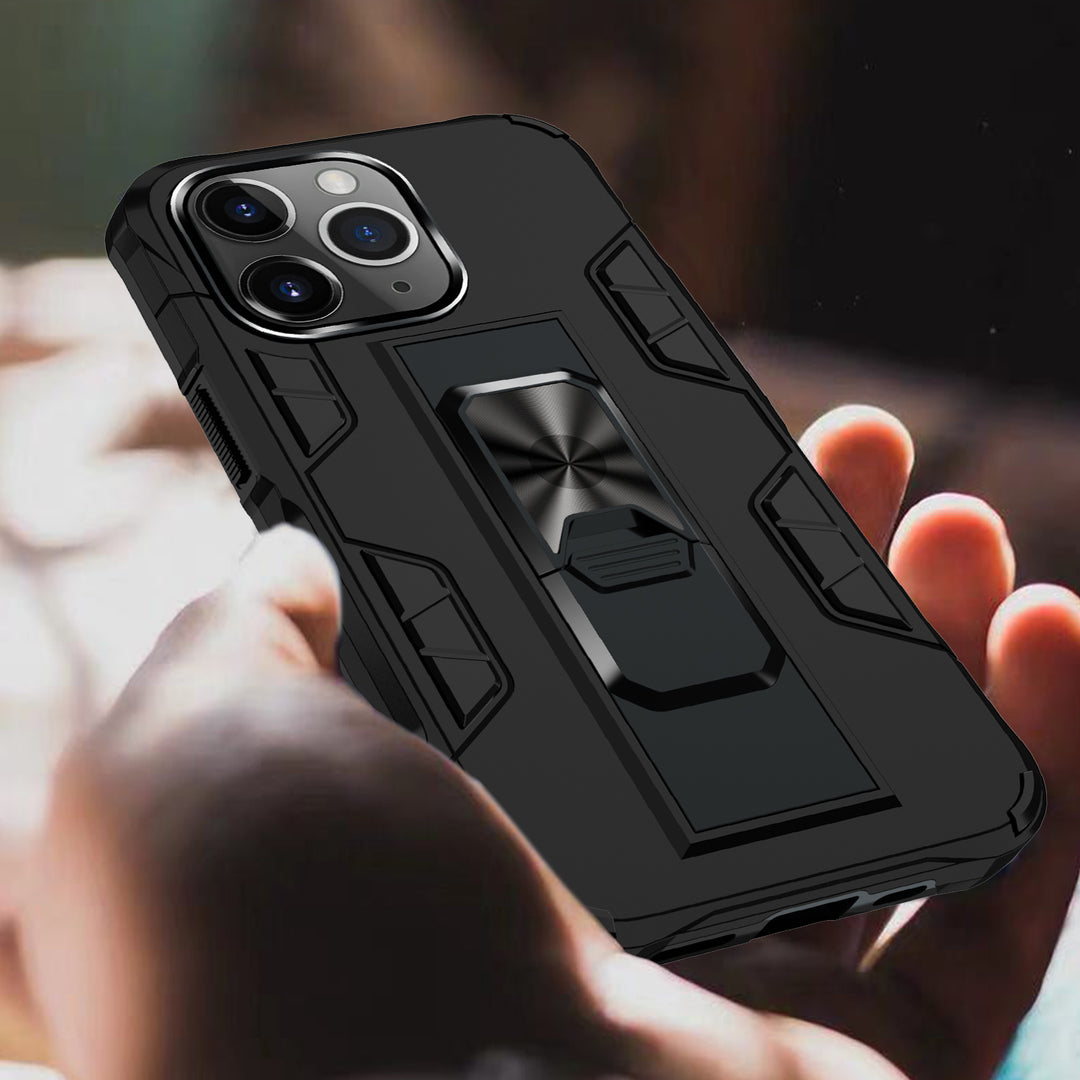 Military Grade Armor Protection Case with Stand and Magnetic Feature for Apple iPhone 13 Pro Max (6.7)