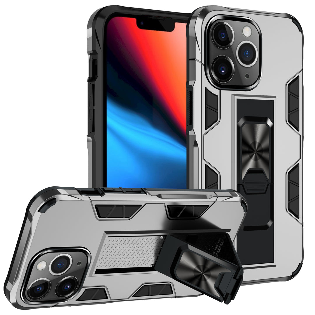 Military Grade Armor Protection Case with Stand and Magnetic Feature for Apple iPhone 13 Pro Max (6.7)