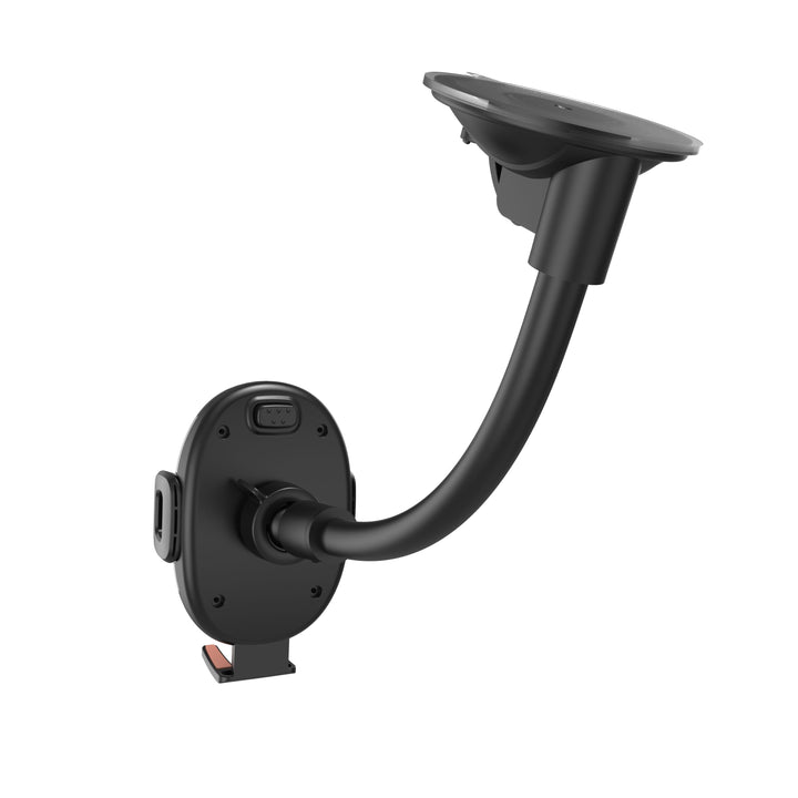 Car Windshield Dashboard Long Flexible Suction Cup Arm Cell Phone Holder Mount, 360° Rotation, Shockproof