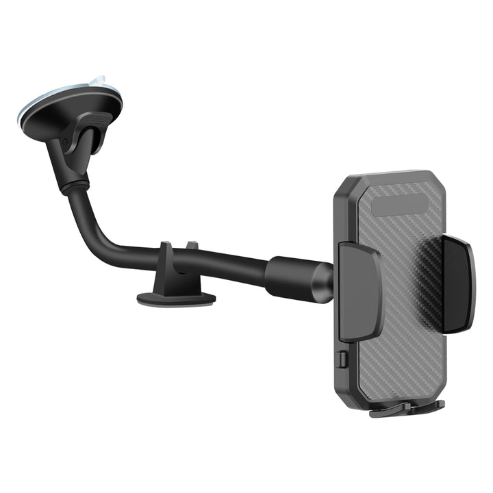 Gooseneck Long Arm Car Windshield Dashboard Phone Mount Holder with Suction Cup & 360° Rotation