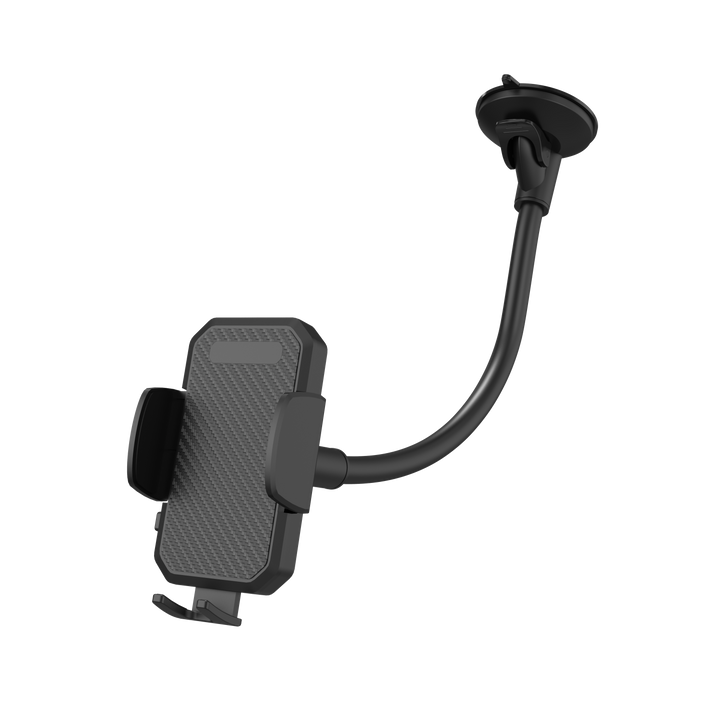Gooseneck Long Arm Car Windshield Dashboard Phone Mount Holder with Suction Cup & 360° Rotation