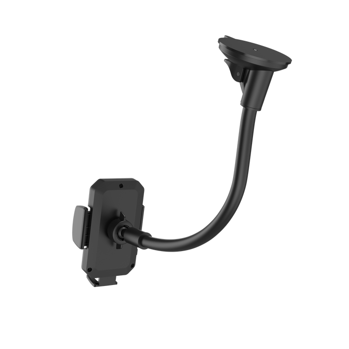 Gooseneck Long Arm Car Windshield Dashboard Phone Mount Holder with Suction Cup & 360° Rotation