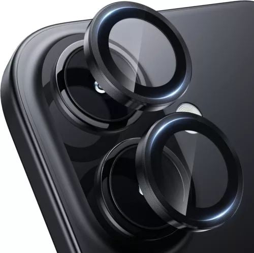 Premium Guard Titanium Alloy HD Tempered Glass Camera Lens Protector – Ultra Clear, Full Protection, Durable for Apple iPhone 16, iPhone 16 Plus