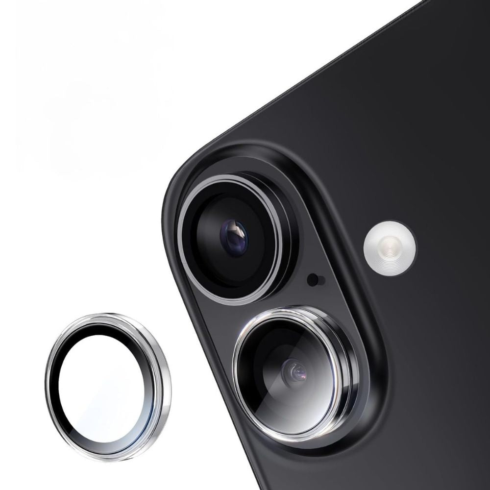 Premium Guard Titanium Alloy HD Tempered Glass Camera Lens Protector – Ultra Clear, Full Protection, Durable for Apple iPhone 16, iPhone 16 Plus