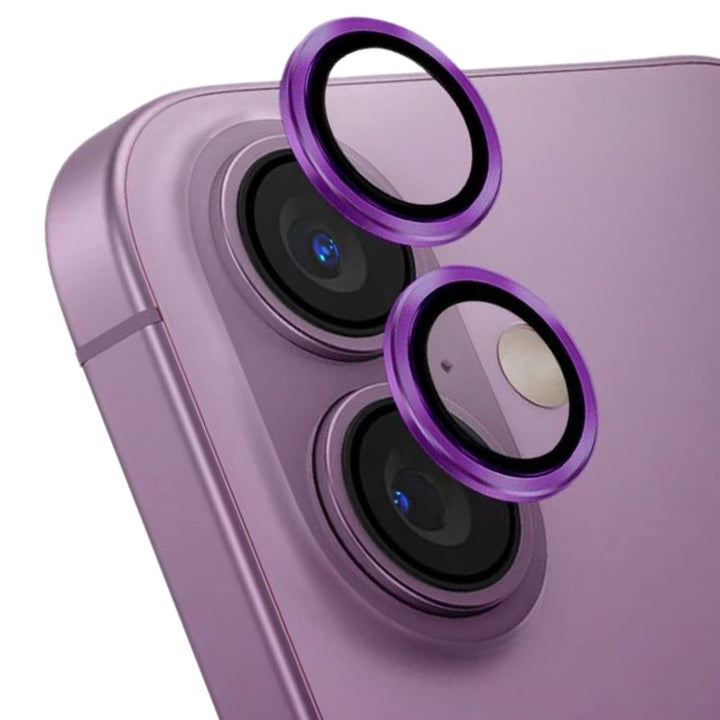Premium Guard Titanium Alloy HD Tempered Glass Camera Lens Protector – Ultra Clear, Full Protection, Durable for Apple iPhone 16, iPhone 16 Plus