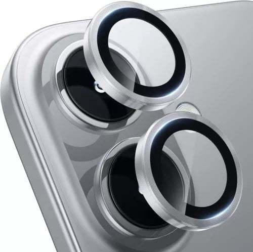 Premium Guard Titanium Alloy HD Tempered Glass Camera Lens Protector – Ultra Clear, Full Protection, Durable for Apple iPhone 16, iPhone 16 Plus