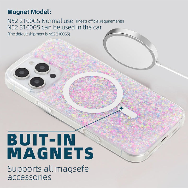 Glitter Sparkle MagSafe Case for iPhone 16 Pro Max