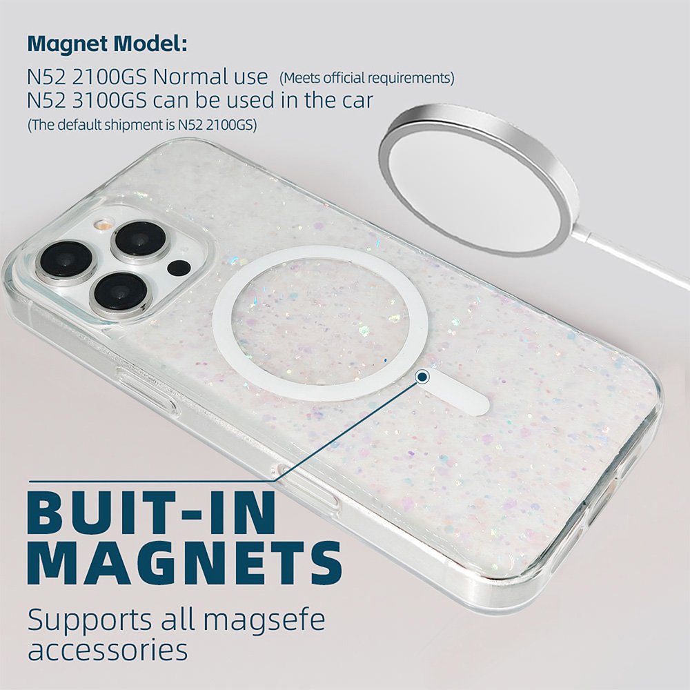 Glitter Sparkle MagSafe Case for iPhone 16 Pro Max