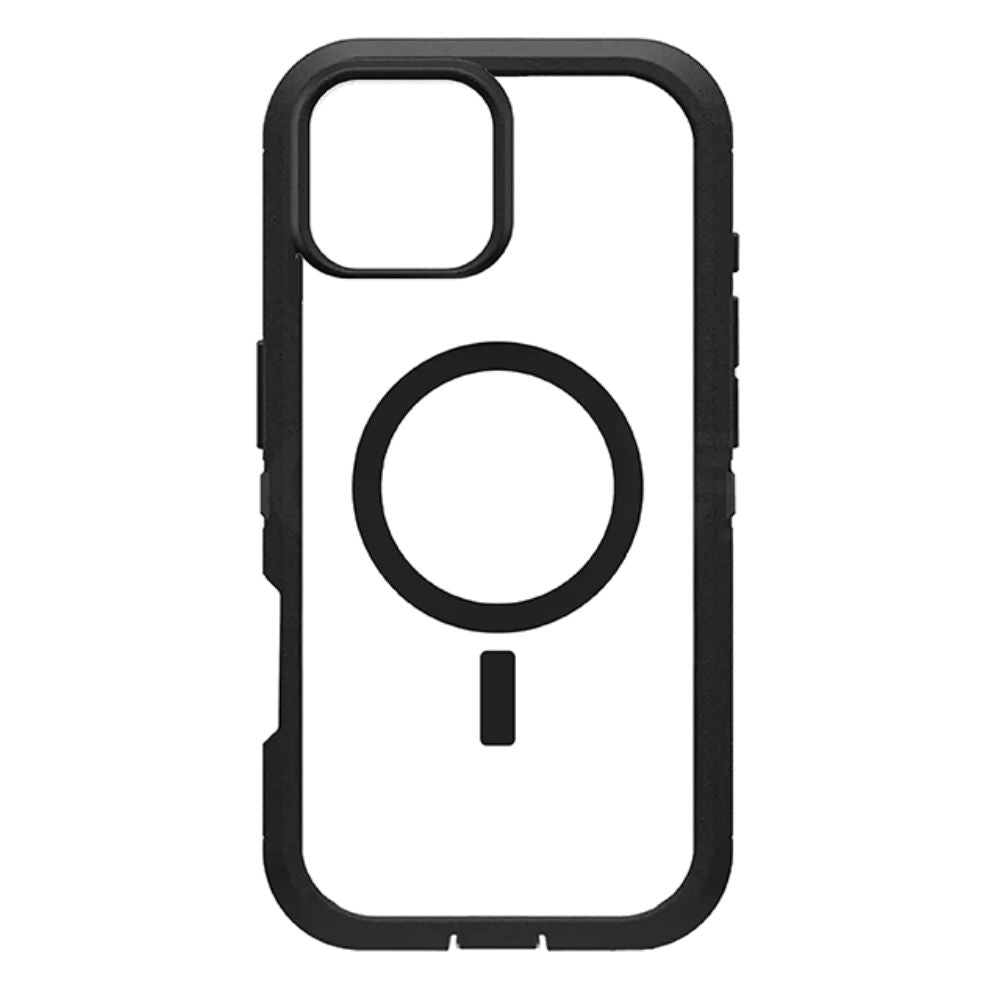 Heavy Duty Transparent Magnetic Defender Case with MagSafe Compatibility, Shock Protection, Wireless Charging for Apple iPhone 16 Pro