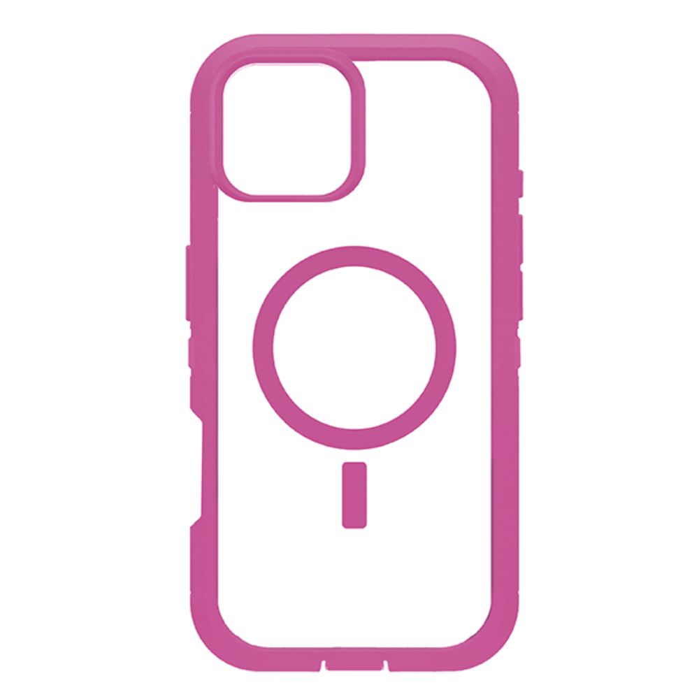 Heavy Duty Transparent Magnetic Defender Case with MagSafe Compatibility, Shock Protection, Wireless Charging for Apple iPhone 16 Pro