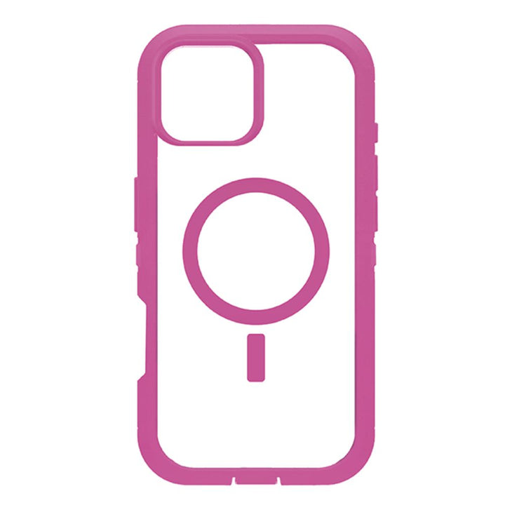 Heavy Duty Transparent Magnetic Defender Case with MagSafe Compatibility, Shock Protection, Wireless Charging for Apple iPhone 16 Pro