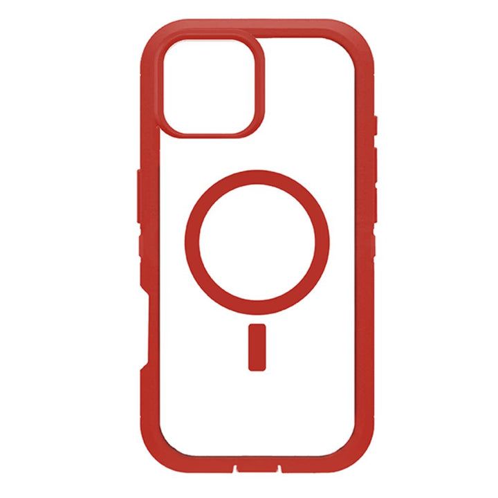 Heavy Duty Transparent Magnetic Defender Case with MagSafe Compatibility, Shock Protection, Wireless Charging for Apple iPhone 16 Pro