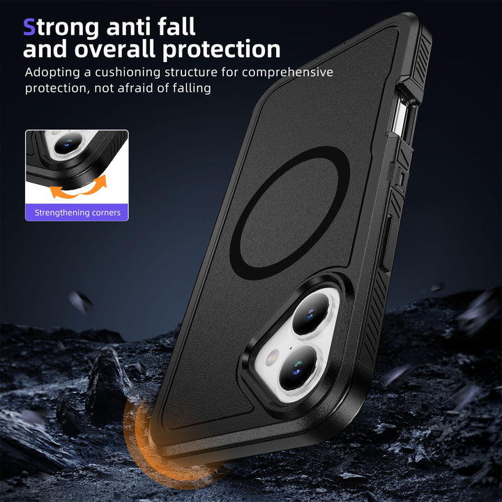 Heavy Duty Rugged Guardian Defender Armor Magsafe Protection Case with Shockproof Hybrid Design for Apple iPhone 16