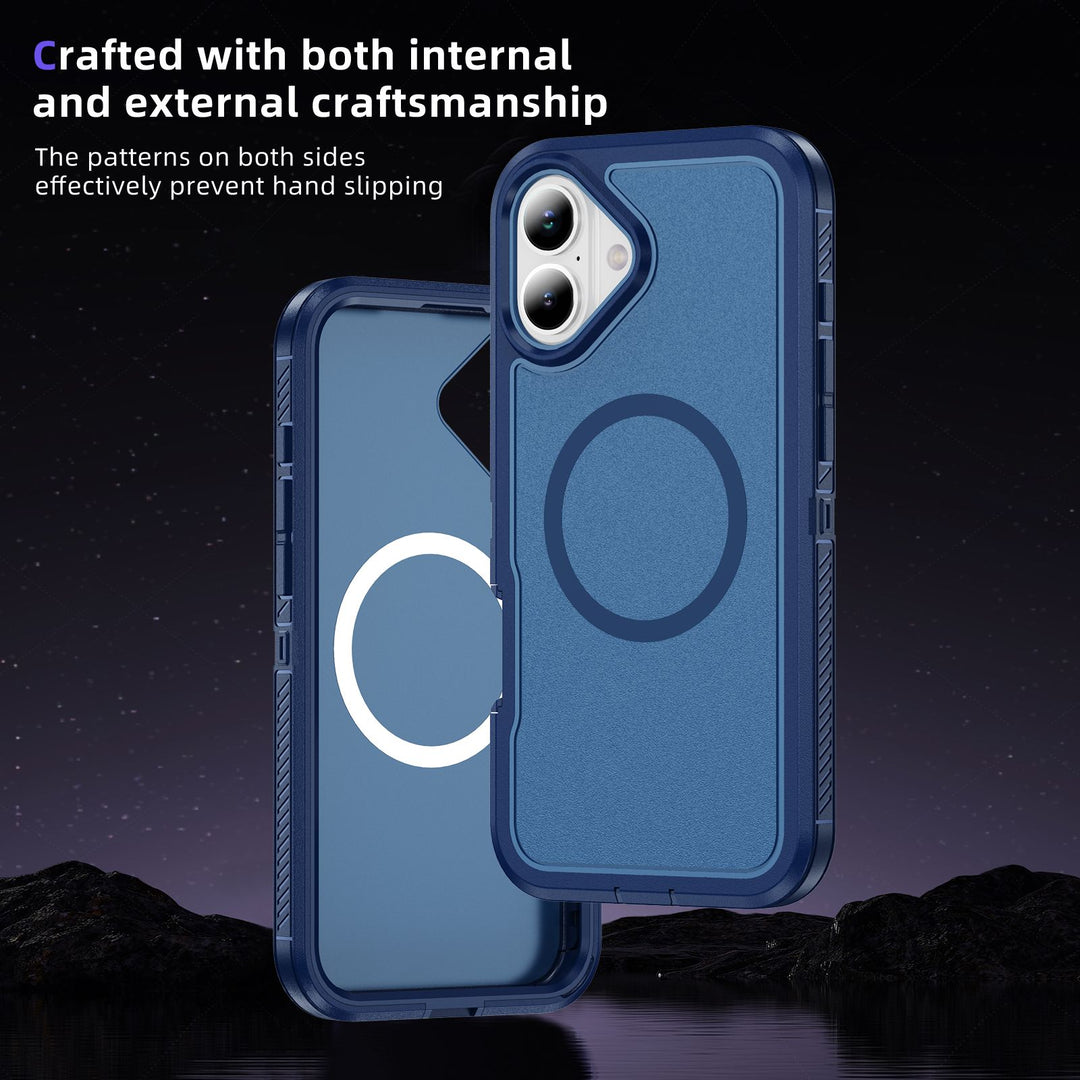 Heavy Duty Rugged Guardian Defender Armor Magsafe Protection Case with Shockproof Hybrid Design for Apple iPhone 16
