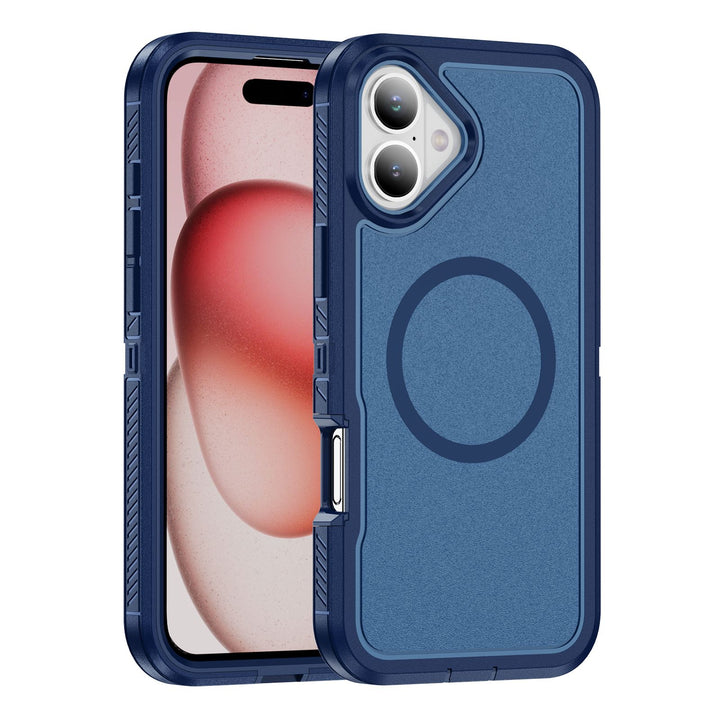 Heavy Duty Rugged Guardian Defender Armor Magsafe Protection Case with Shockproof Hybrid Design for Apple iPhone 16