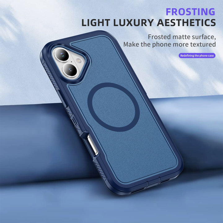 Heavy Duty Rugged Guardian Defender Armor Magsafe Protection Case with Shockproof Hybrid Design for Apple iPhone 16