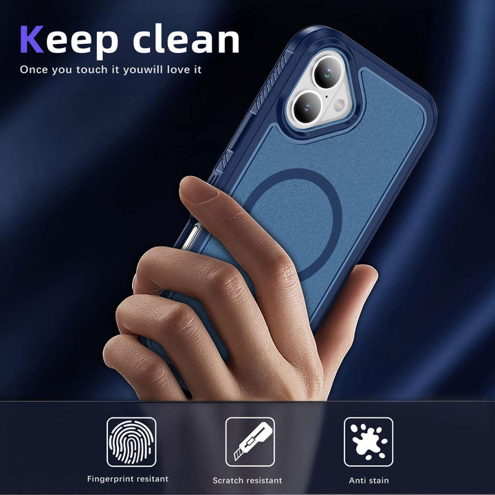 Heavy Duty Rugged Guardian Defender Armor Magsafe Protection Case with Shockproof Hybrid Design for Apple iPhone 16