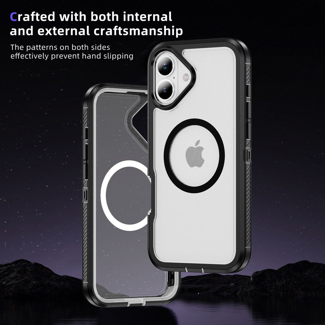 Heavy Duty Rugged Guardian Defender Armor Magsafe Protection Case with Shockproof Hybrid Design for Apple iPhone 16