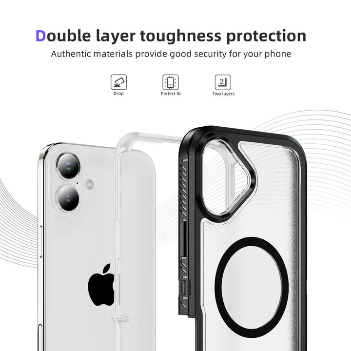 Heavy Duty Rugged Guardian Defender Armor Magsafe Protection Case with Shockproof Hybrid Design for Apple iPhone 16