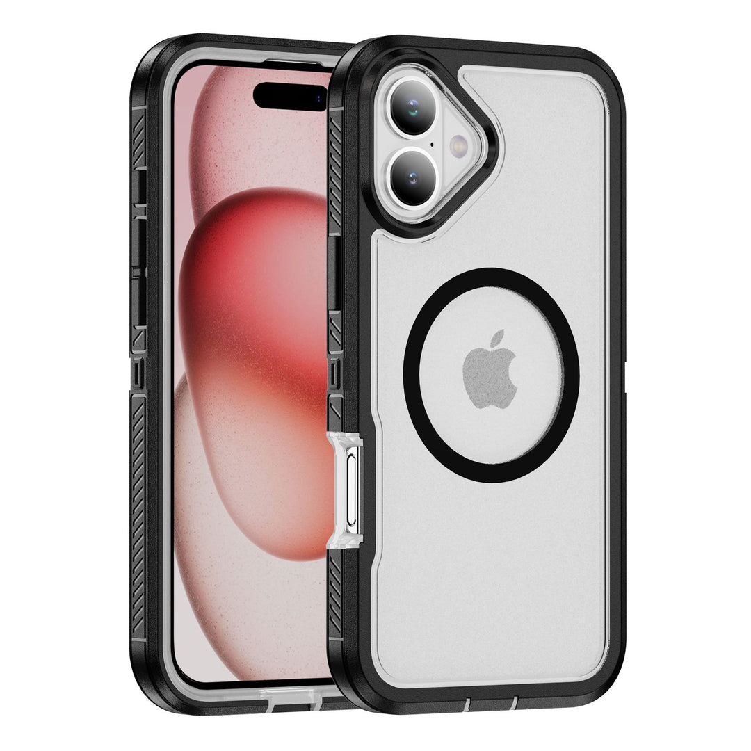 Heavy Duty Rugged Guardian Defender Armor Magsafe Protection Case with Shockproof Hybrid Design for Apple iPhone 16