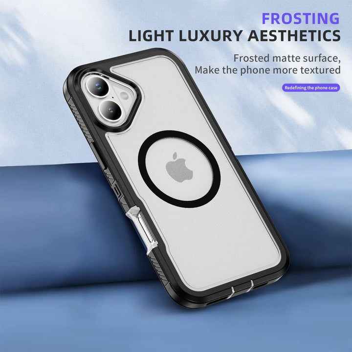Heavy Duty Rugged Guardian Defender Armor Magsafe Protection Case with Shockproof Hybrid Design for Apple iPhone 16