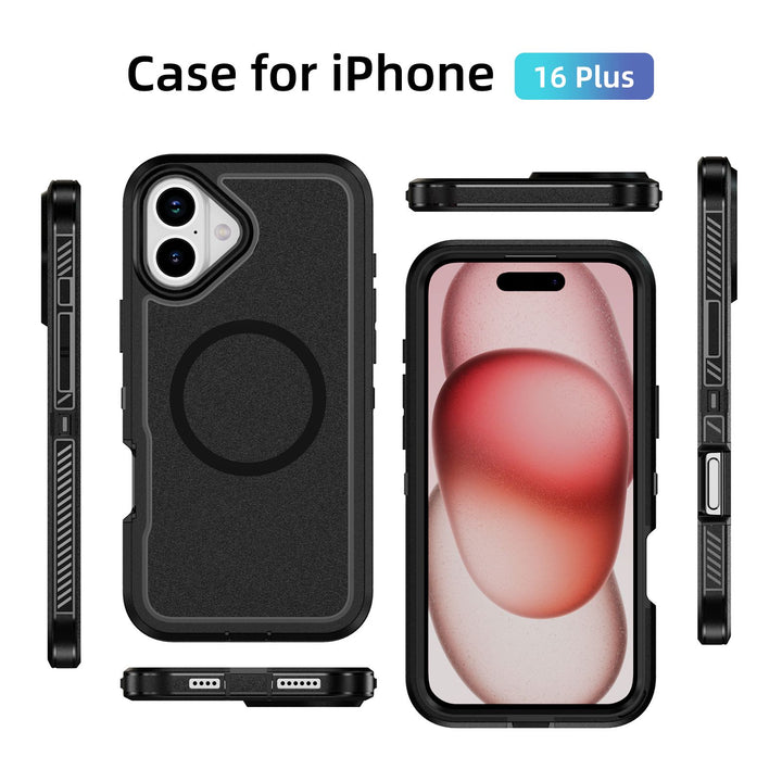 Heavy Duty Rugged Guardian Armor MagSafe Case - Shockproof, Liquid Silicone Protection for Apple iPhone 16 Plus