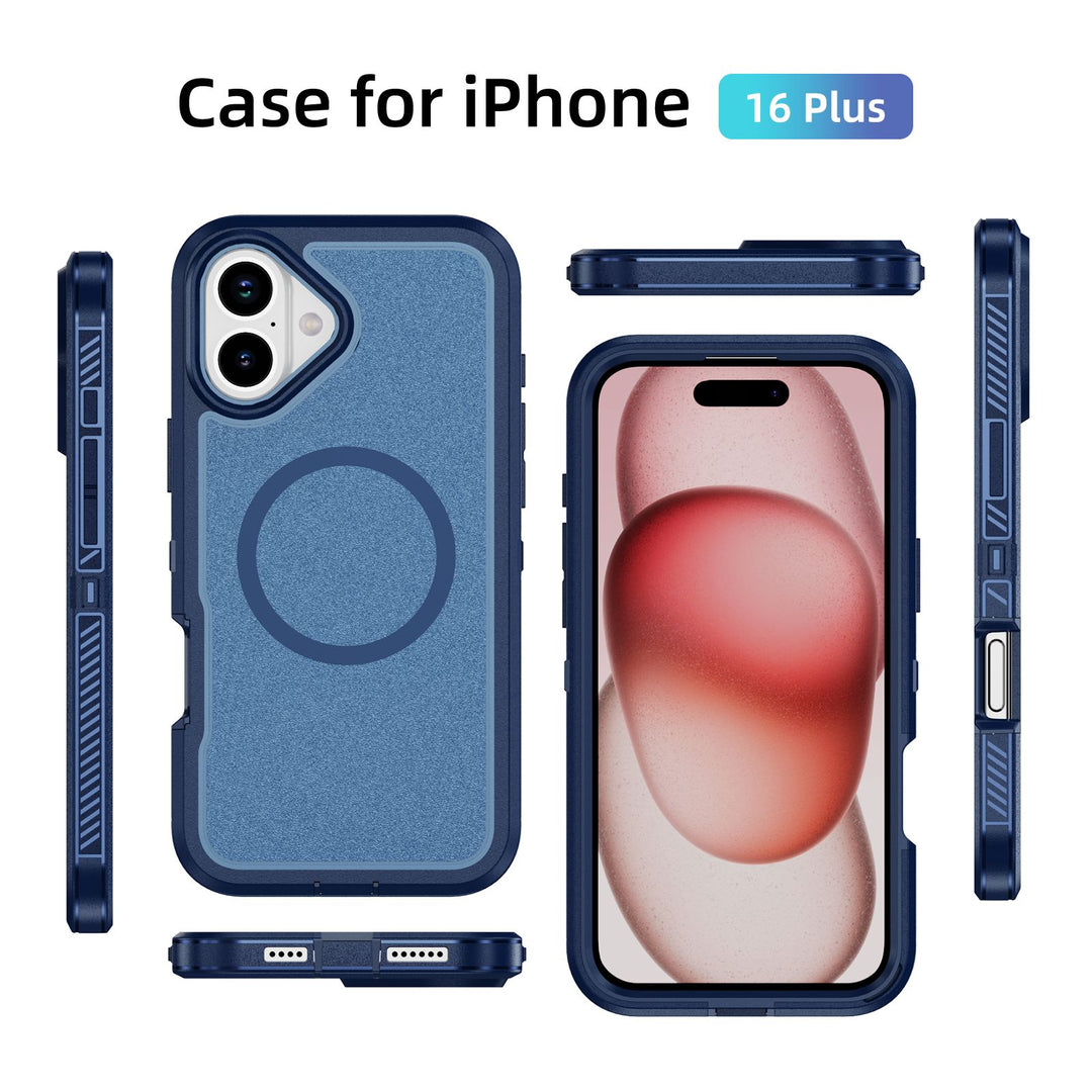 Heavy Duty Rugged Guardian Armor MagSafe Case - Shockproof, Liquid Silicone Protection for Apple iPhone 16 Plus