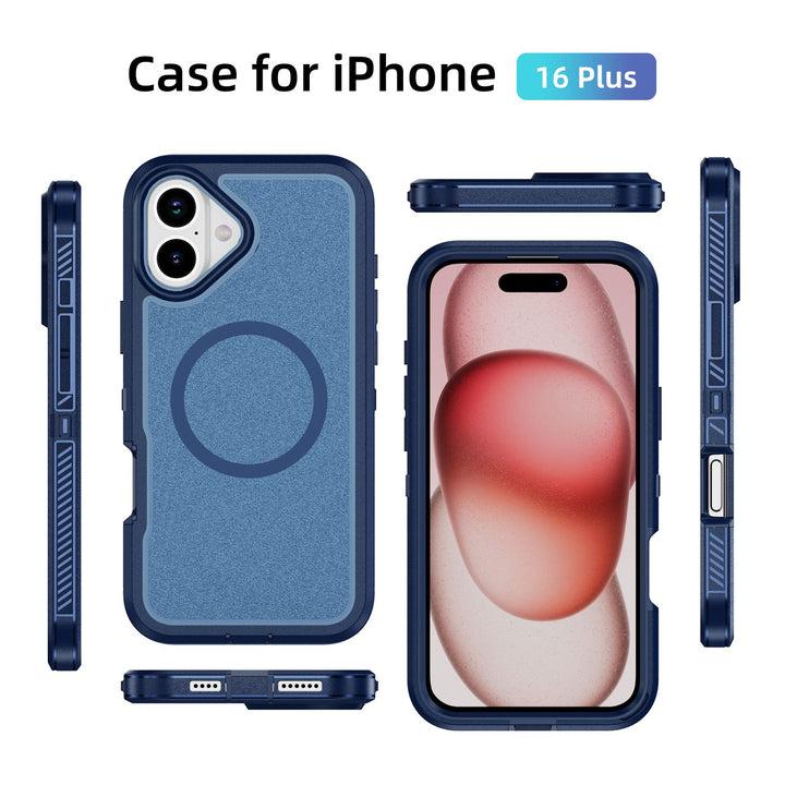 Heavy Duty Rugged Guardian Armor MagSafe Case - Shockproof, Liquid Silicone Protection for Apple iPhone 16 Plus