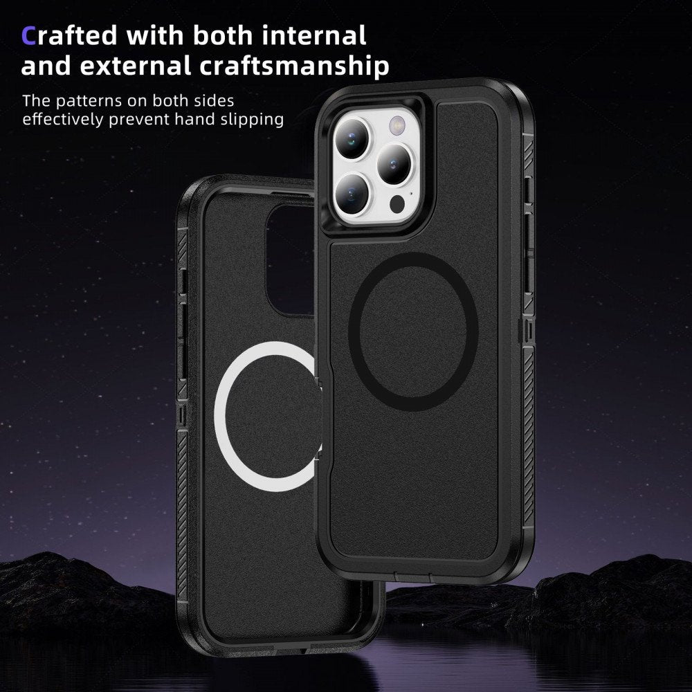 Heavy Duty Rugged Guardian Defender Armor Protection Magsafe Case for Apple iPhone 16 Pro Max