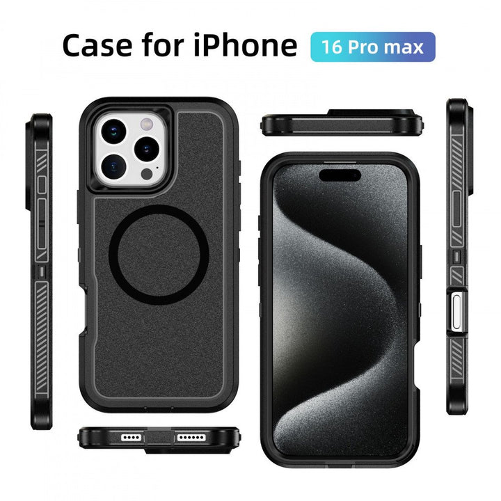 Heavy Duty Rugged Guardian Defender Armor Protection Magsafe Case for Apple iPhone 16 Pro Max