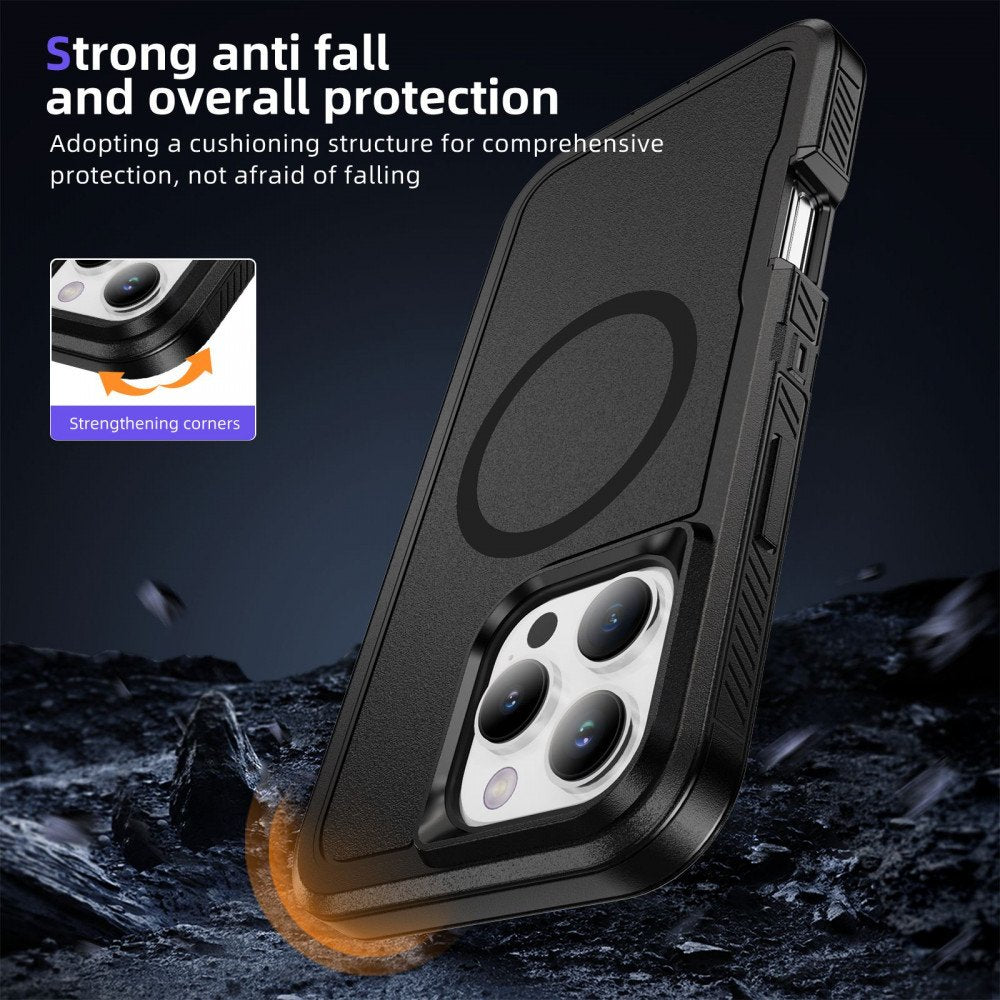 Heavy Duty Rugged Guardian Defender Armor Protection Magsafe Case for Apple iPhone 16 Pro Max