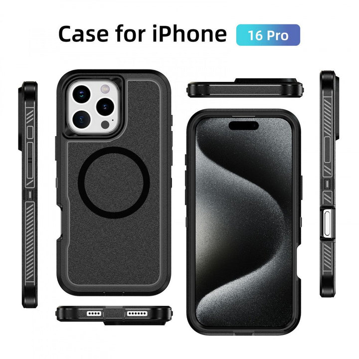 Heavy Duty Rugged Guardian Defender Armor Protection Magsafe Case for Apple iPhone 16 Pro