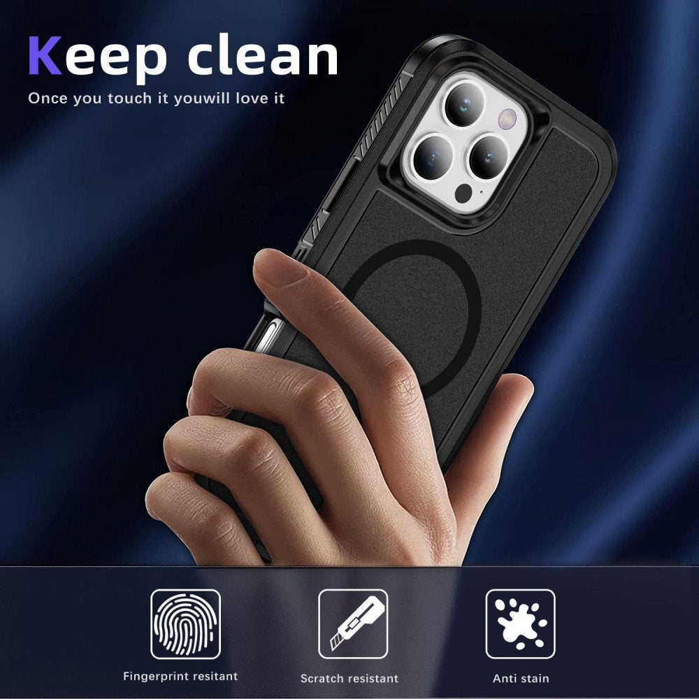 Heavy Duty Rugged Guardian Defender Armor Protection Magsafe Case for Apple iPhone 16 Pro