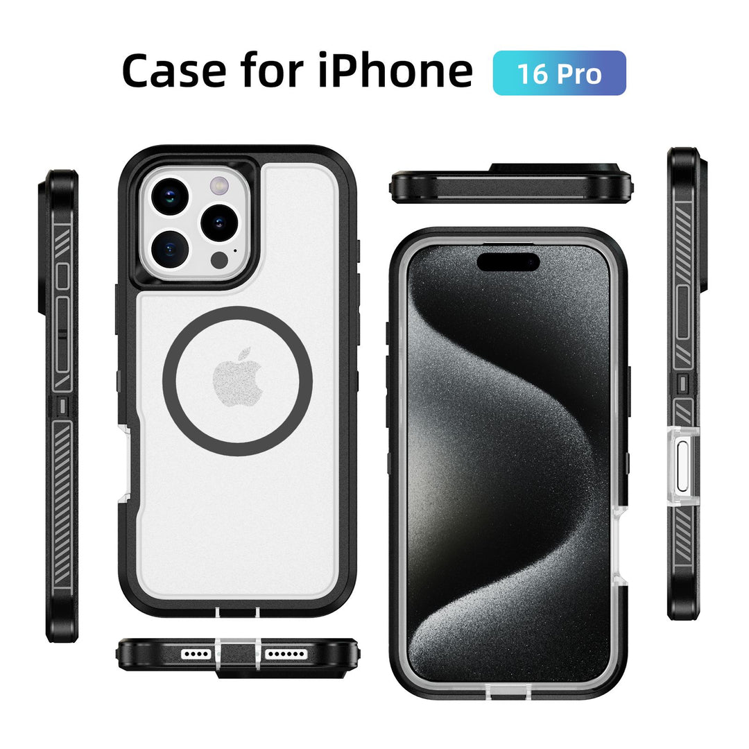 Heavy Duty Rugged Guardian Defender Armor MagSafe Case | Shockproof Protection for Apple iPhone 16 Pro