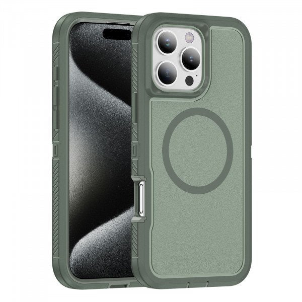 Heavy Duty Rugged Guardian Defender Armor Protection Magsafe Case for Apple iPhone 16 Pro