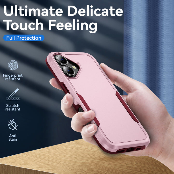 Heavy Duty Slim Hybrid Shockproof Armor Phone Case – Rugged Dual-Layer, Anti-Scratch, Easy Access, Slim Fit – For Apple iPhone 17