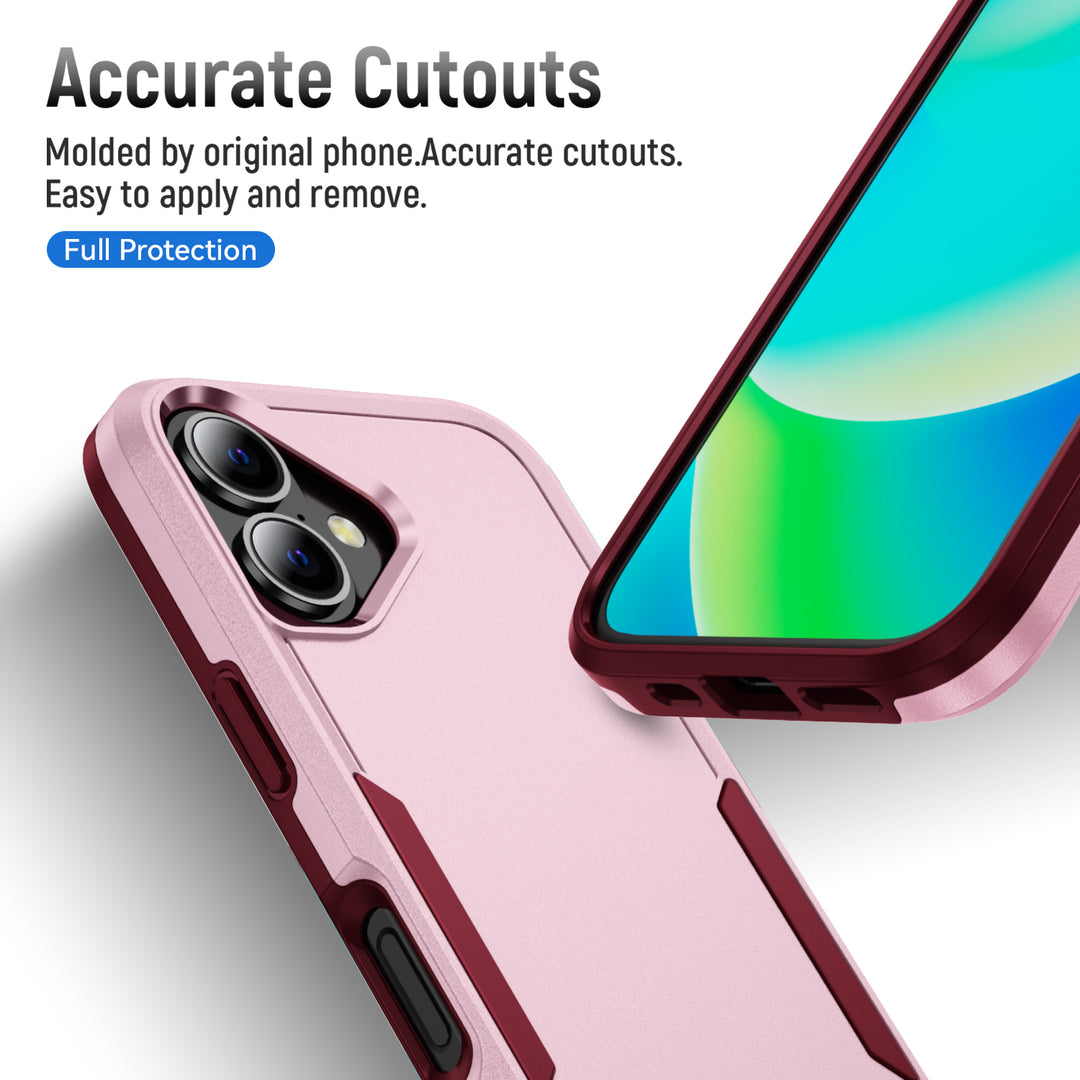 Heavy Duty Strong Armor Hybrid Trailblazer Protective Case with Shock Absorption & Wireless Charging for Apple iPhone 16