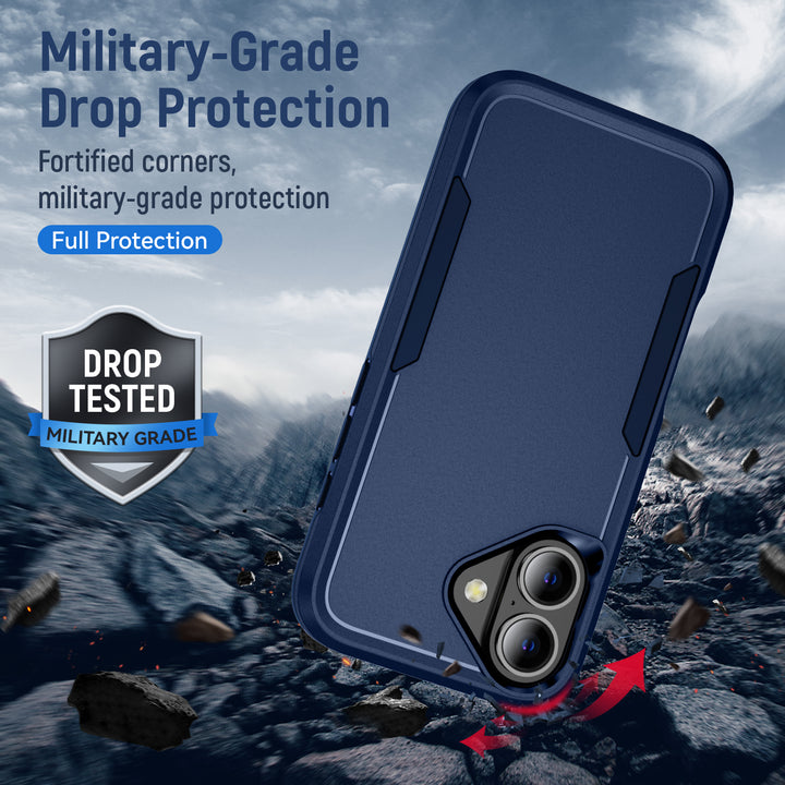 Heavy Duty Slim Hybrid Shockproof Armor Phone Case – Rugged Dual-Layer, Anti-Scratch, Easy Access, Slim Fit – For Apple iPhone 17