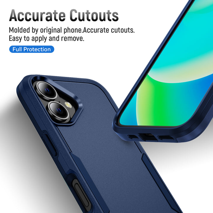 Heavy Duty Strong Armor Hybrid Trailblazer Protective Case with Shock Absorption & Wireless Charging for Apple iPhone 16
