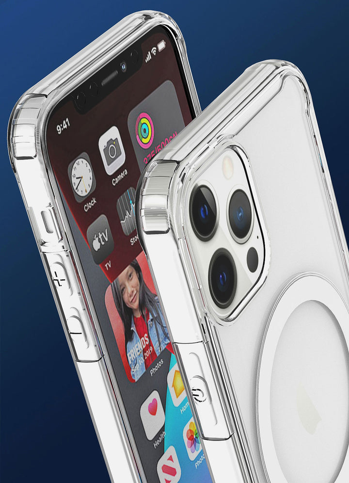 Pro MagSafe Magnetic Armor Case Transparent Bumper for iPhone 14 Pro [6.1]