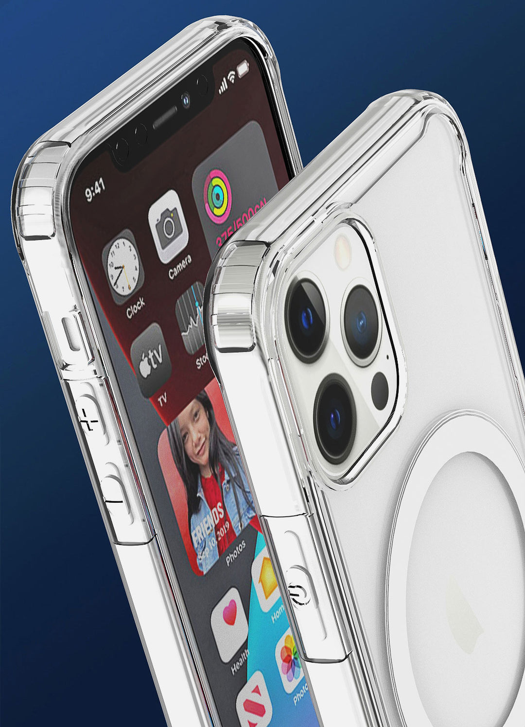Pro MagSafe Magnetic Transparent Clear Edge Bumper Armor Case - Shockproof, Anti-Scratch, Dustproof for Apple iPhone 13 [6.1]