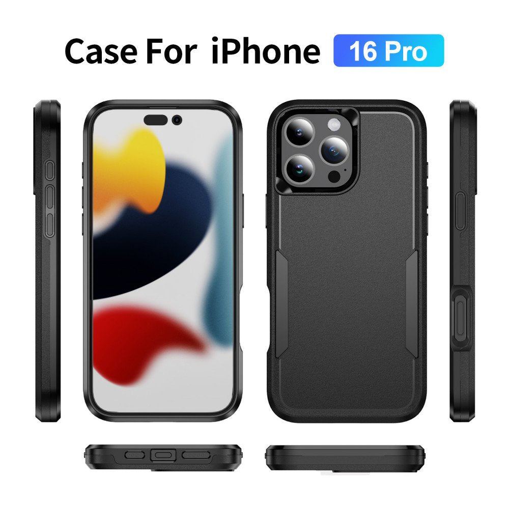 Heavy Duty Strong Armor Hybrid Trailblazer Case Cover for Apple iPhone 16 Pro