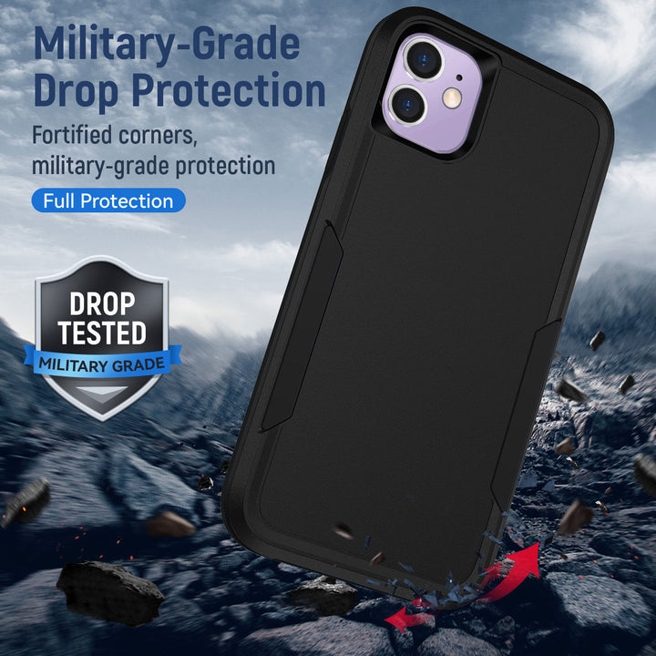 Heavy Duty Strong Armor Hybrid Trailblazer Case Cover: Shockproof, Anti-Scratch, 360 Protection for Apple iPhone 11 (6.1 inch)