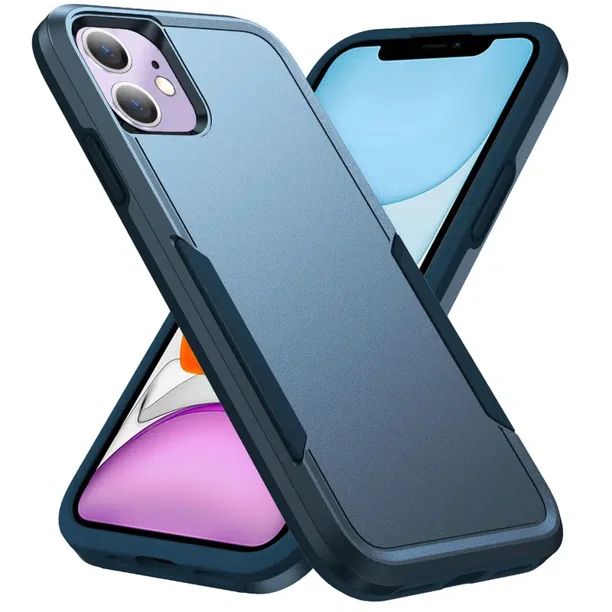 Heavy Duty Strong Armor Hybrid Trailblazer Case Cover: Shockproof, Anti-Scratch, 360 Protection for Apple iPhone 11 (6.1 inch)