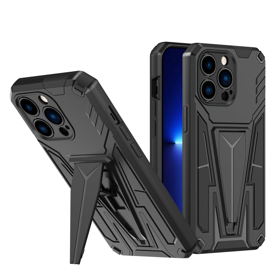 Military Grade Armor Protection Shockproof Hard Kickstand Case, Anti-Scratch, Slim Fit, Lightweight, Apple iPhone 13 Pro